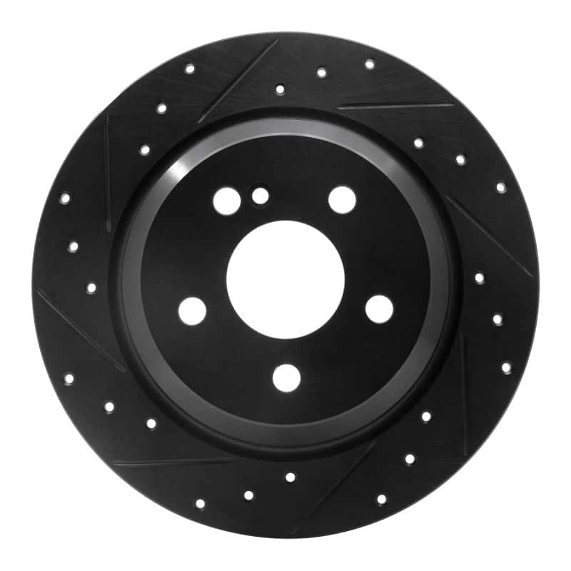 R1 Concepts — R1 07-13 Mercedes-Benz S550 Rear Left Drilled & Slotted Black Brake Rotor
R1 Brake Rotor Drill - view 1