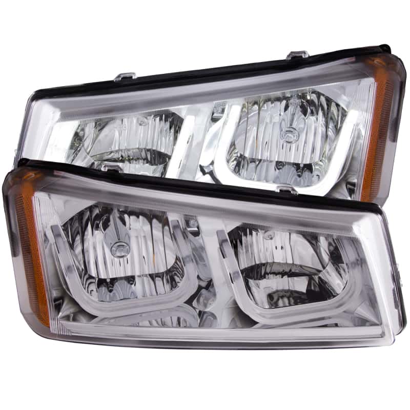 ANZO — ANZO 2003-2006 Chevrolet Silverado 1500 Projector Headlights w/ U-Bar Chrome
Head Light Set
HdLtSet - view 1