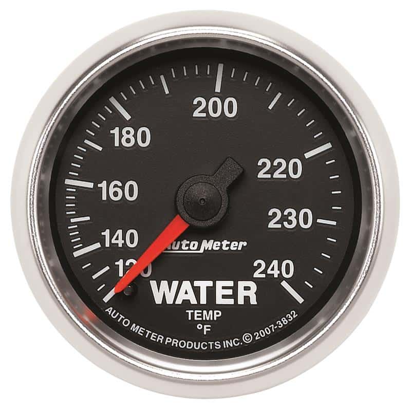 AutoMeter — Autometer GS 52mm 120-240 Deg F Mechanical Water Temperature Gauge
2-1/16" WATER TEMP, - view 2