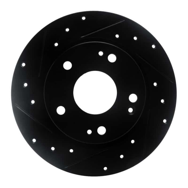 R1 Concepts — R1 2016-2025 Honda Civic Coupe Rear Left Drilled & Slotted Black Brake Rotor
R1 Brake Rotor Drill - view 1