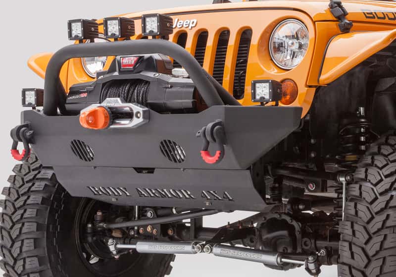 Body Armor 4x4 — Body Armor 4x4 07-18 Jeep Wrangler JK Front Bumper Mid Stubby
Front Bumper - view 6