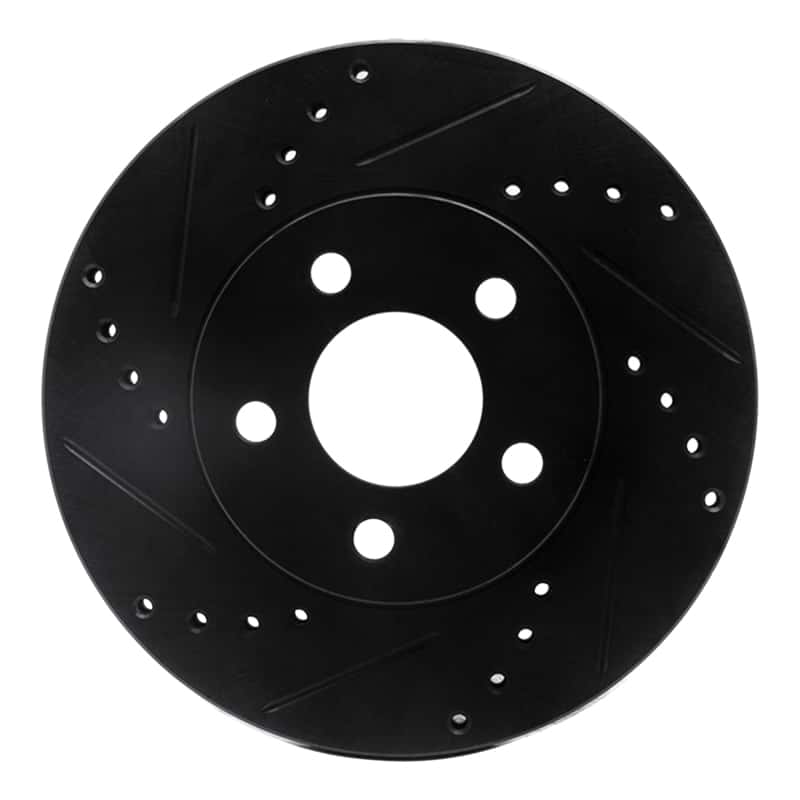 R1 Concepts — R1 00-05 Chrysler Neon Front Left Drilled & Slotted Black Brake Rotor
R1 Brake Rotor Drill - view 1