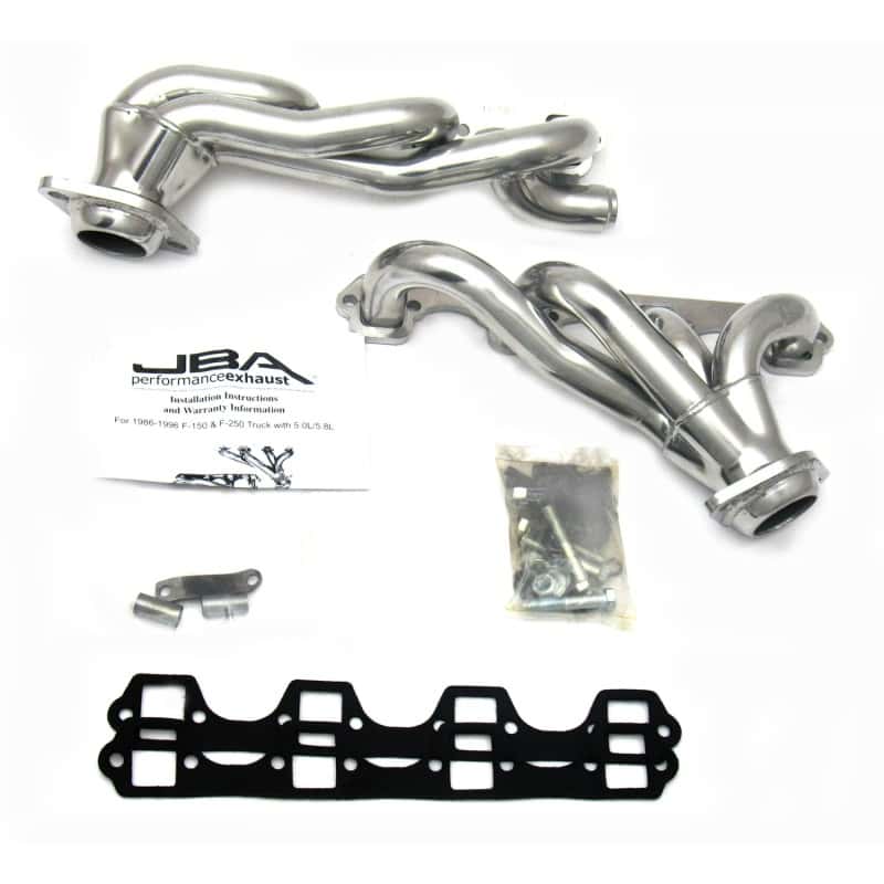 JBA — JBA 87-96 Ford F-150 5.8L SBF 1-5/8in Primary Silver Ctd Cat4Ward Header
Exhaust Header - view 2