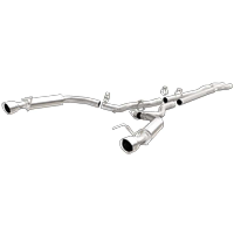 Magnaflow — MagnaFlow Cat Back, SS, 2.5in, Competition, Dual Split Polished 4.5in Tips 2015 Ford Mustang V6 3.7L
Cat-Back - view 1