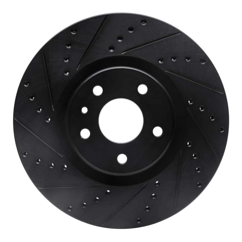 R1 Concepts — R1 13-20 Ford Fusion Front Left Drilled & Slotted Black Brake Rotor
R1 Brake Rotor Drill - view 1