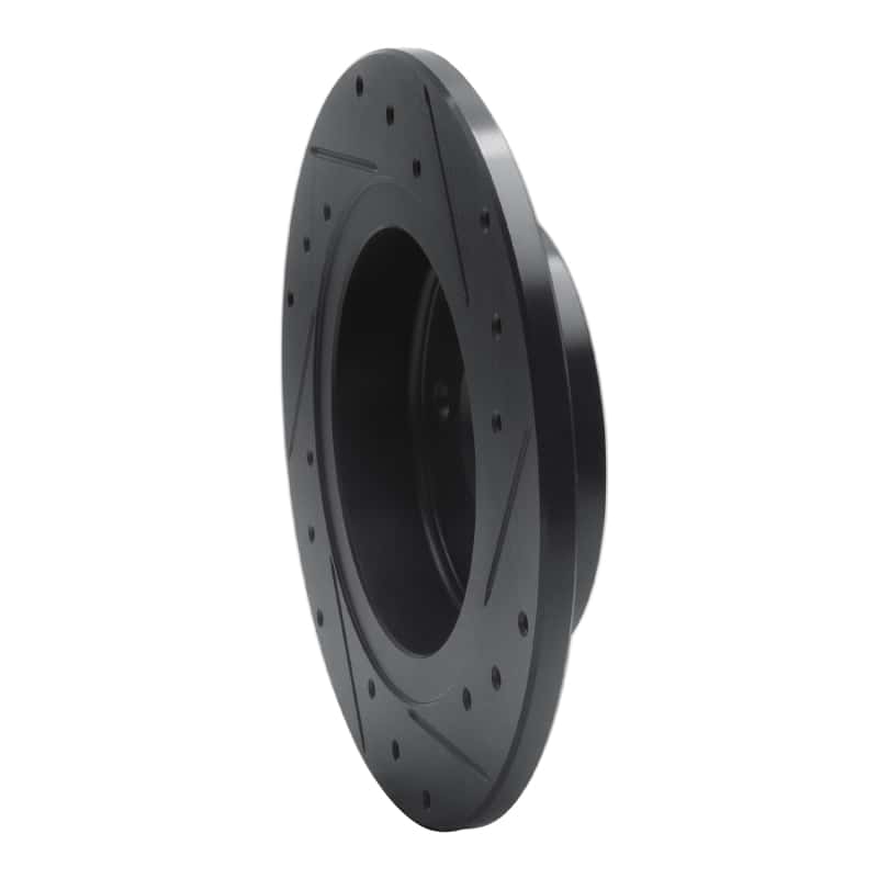 R1 Concepts — R1 11-22 Buick Encore Rear Left Drilled & Slotted Black Brake Rotor
R1 Brake Rotor Drill - view 4