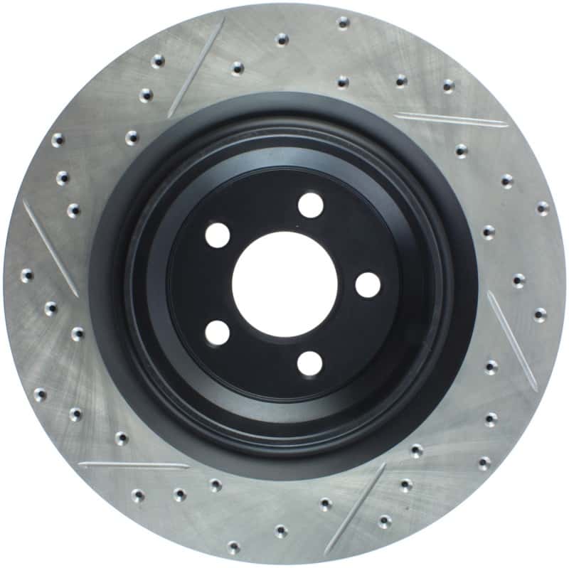 Stoptech — StopTech SportStop 06-09 Chrysler SRT-8 Rear Left Drilled & Slotted Rotor
Slot/Drill Rotor - view 2