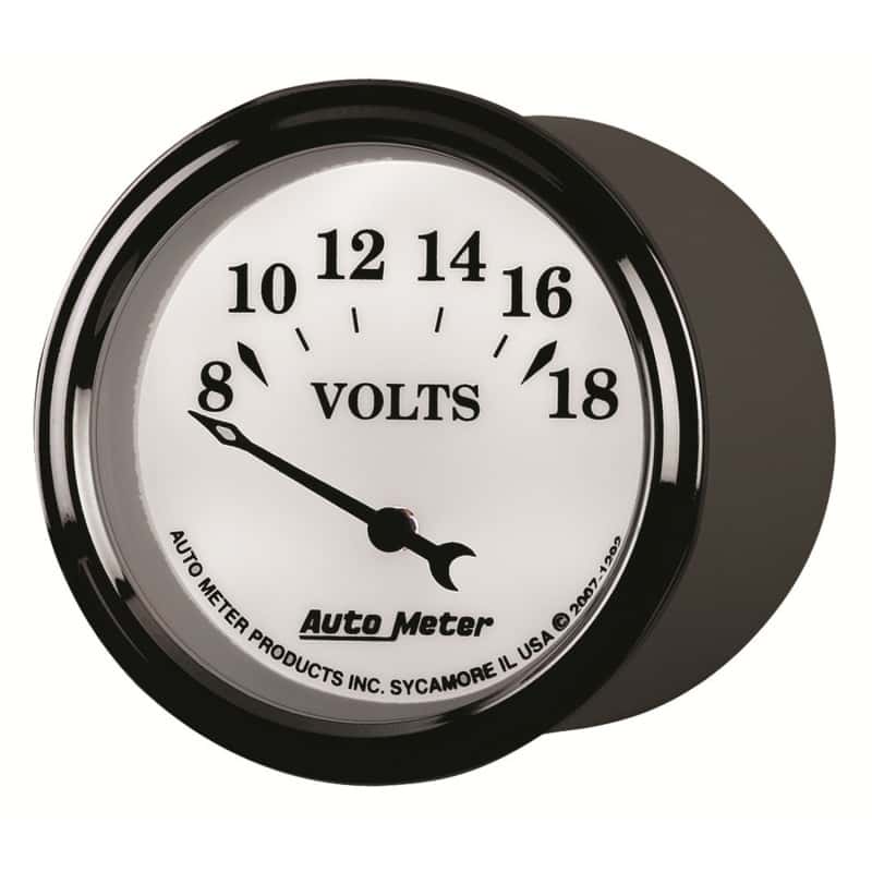 AutoMeter — AutoMeter Gauge Voltmeter 2-1/16in. 18V Elec Old Tyme White II
2-1/16" VOLTMETER, 8 - view 9