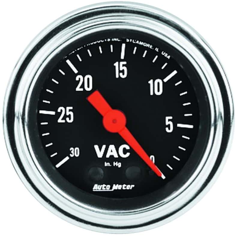 AutoMeter — AutoMeter Gauge Vacuum 2-1/16in. 30Inhg Mechanical Traditional Chrome
2" VACUUM, 30" HG - view 1