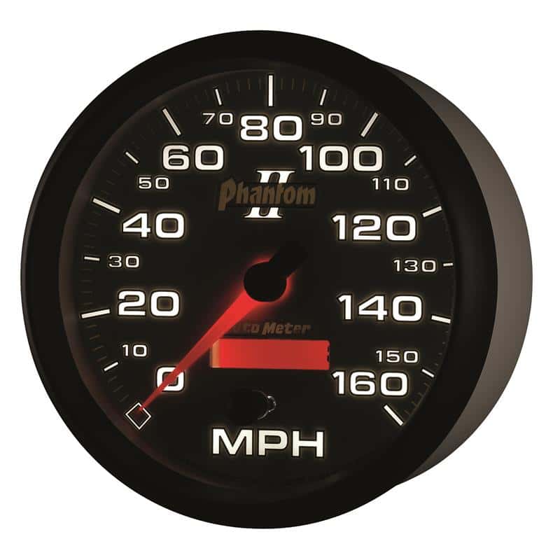 AutoMeter — Autometer Phantom II 5in Electrical Programmable Speedometer 150MPH
5" SPEEDO, 160 MPH, - view 4