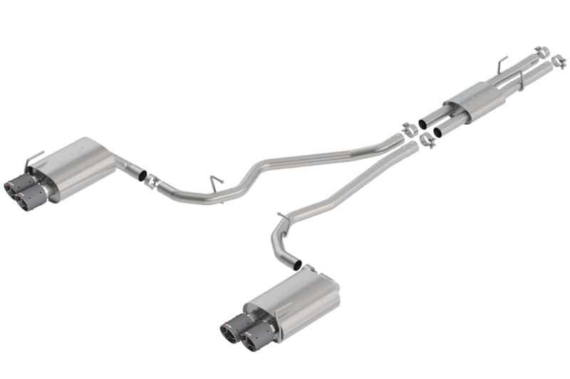 Borla — Borla 2020 Ford Explorer ST 3.0L V6 2.25in ATAK Exhaust - Carbon Fiber Tips
Cat-Back System - view 1