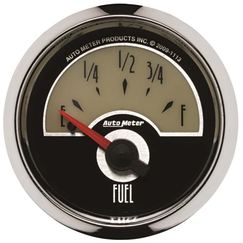 AutoMeter — AutoMeter Gauge Fuel Level 2-1/16in. 0 Ohm(e) to 90 Ohm(f) Elec Cruiser
GA 2" FUEL 0-90 CRUS - view 1