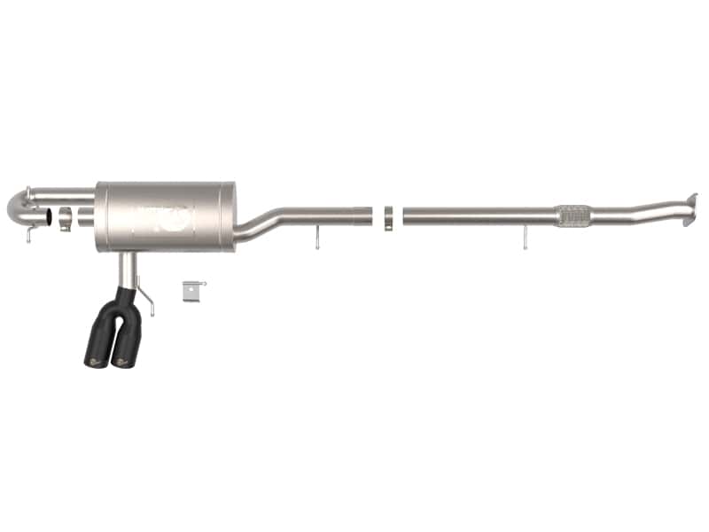 aFe — AFE 23-24 L4 GM Colorado/Canyon Rebel Series 3 IN 304 Stainless Steel Cat-Back System w/Black Tip
Cat-Back Exhaust - view 2