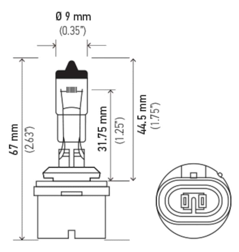Hella — Hella Bulb 880 12V 27W PG13 T3.25
880 Halogen Bulb - view 4