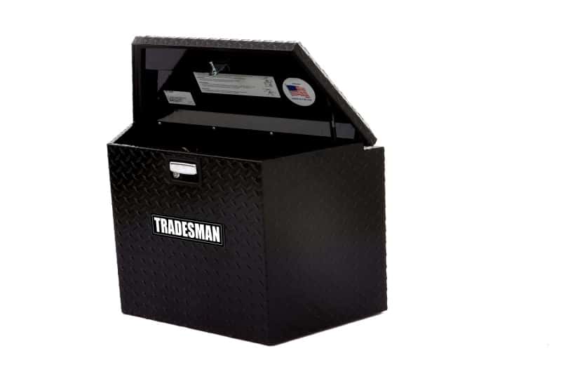 Tradesman — Tradesman Aluminum Trailer Tongue Storage Box (21in.) - Black - view 1