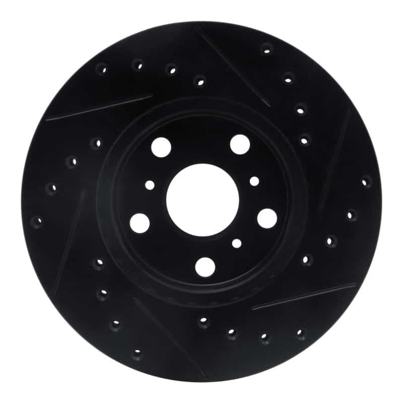 R1 Concepts — R1 87-91 Toyota Camry Front Left Drilled & Slotted Black Brake Rotor
R1 Brake Rotor Drill - view 4