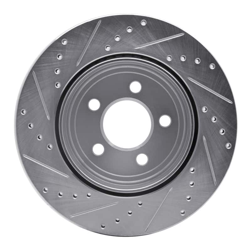 R1 Concepts — R1 05-23 Chrysler 300 Rear Right Drilled & Slotted Silver Brake Rotor
R1 Brake Rotor Drill - view 5