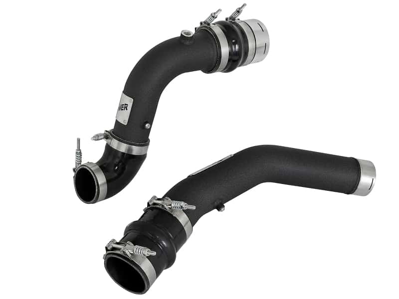 aFe — aFe Bladerunner 3in Hot and Cold Side Black Intercooler Tubes 2017 Ford Diesel Trucks V8 6.7L (td)
Charge Pipe Kit - view 5