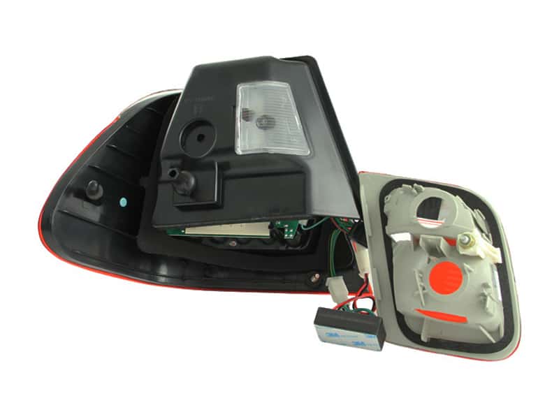 ANZO — ANZO 2002-2005 4DR BMW 3 Series E46 LED Taillights Red/Smoke - view 3