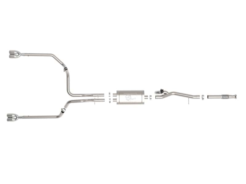 aFe — aFe Gemini XV 3in 304 SS Cat-Back Exhaust w/ Cutout 19-21 GM Silverado/Sierra 1500 V8- w/ Black Tips
Cat-Back Exhaust - view 6