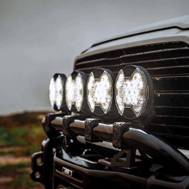 KC HiLiTES — KC HiLiTES SlimLite 8in. LED Light Shield (Shield Only) - Clear - view 4