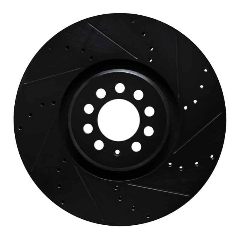 R1 Concepts — R1 04-06 Audi TT Quattro Right Front Drilled & Slotted Black Brake Rotor
R1 Brake Rotor Drill - view 1