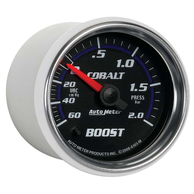 AutoMeter — Autometer Cobalt 52mm 2 BAR Mechanical Boost Gauge
GA 2" BST 2 BAR M CB - view 12