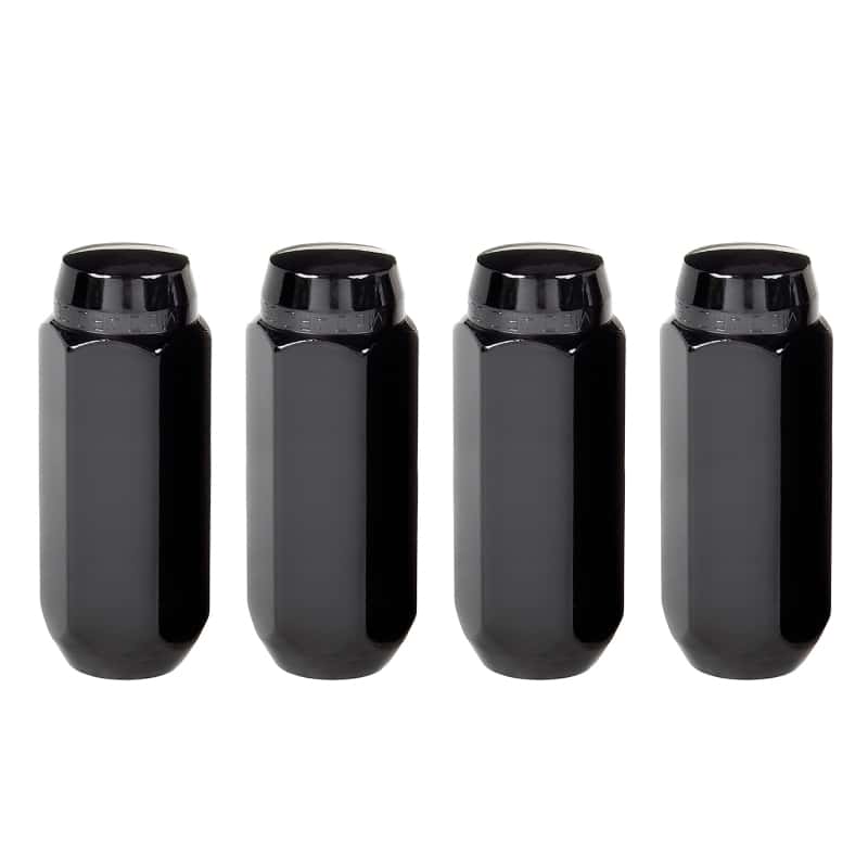 McGard — McGard Hex Lug Nut (Cone Seat) M14X2.0 / 13/16 Hex / 2.25in. Length (4-Pack) - Black - view 5