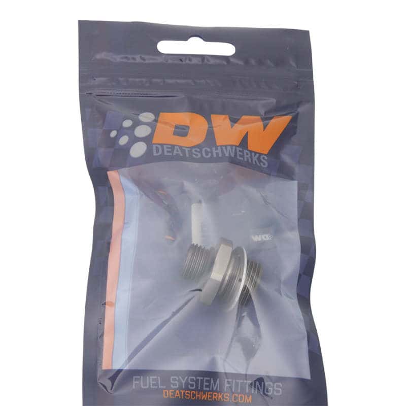 DeatschWerks — DeatschWerks 6AN ORB Male To 18 X 1.5 Metric Male (Incl O-Ring and Crush Washer) - view 1