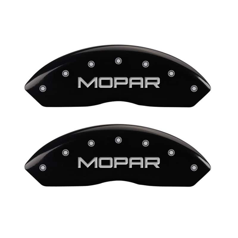 MGP — MGP Front set 2 Caliper Covers Engraved Front MOPAR Black finish silver ch
Caliper Covers - view 1