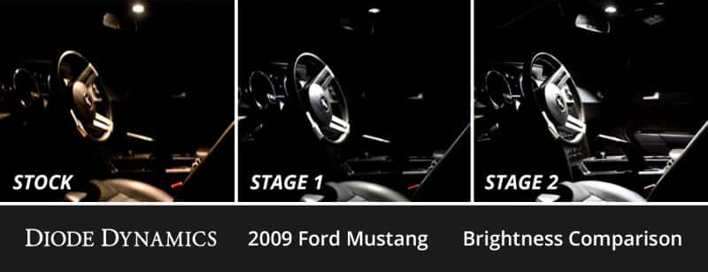 Diode Dynamics — Diode Dynamics 05-09 d Mustang Interior LED Kit Cool White Stage 2 - view 3