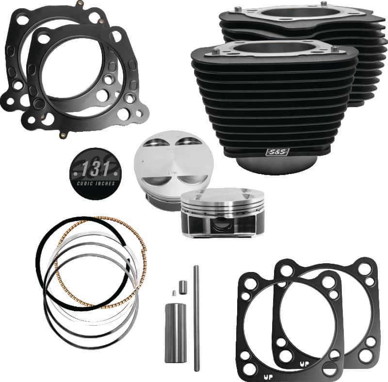 S&S Cycle — S&S Cycle 2007+ BT 4.250in Bore 4.840in - Wrinkle Black w/o Highlight - view 2