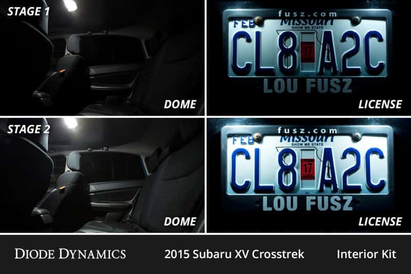 Diode Dynamics — Diode Dynamics 13-16 Subaru XV Crosstrek Interior LED Kit Cool White Stage 2 - view 4