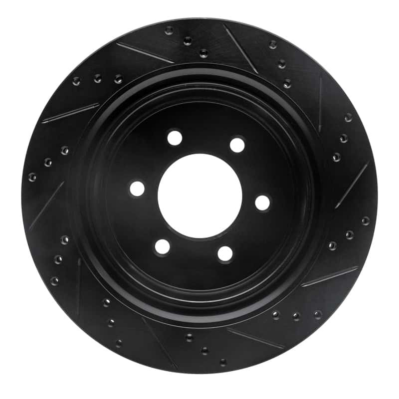 R1 Concepts — R1 12-20 Ford F-150 4WD Rear Left Drilled & Slotted Black Brake Rotor
R1 Brake Rotor Drill - view 5