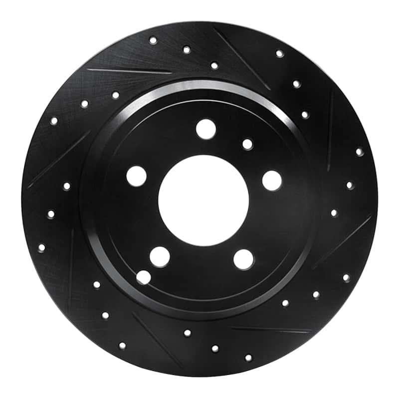 R1 Concepts — R1 96-04 Volvo C70 Rear Right Drilled & Slotted Black Brake Rotor
R1 Brake Rotor Drill - view 1