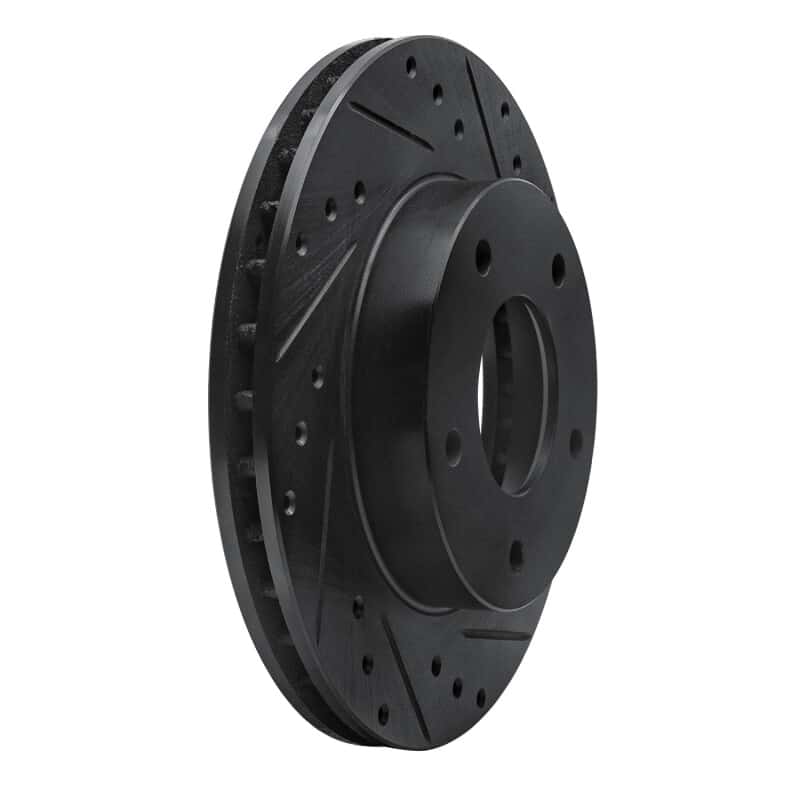 R1 Concepts — R1 77-80 Buick LeSabre Rear Right Drilled & Slotted Black Brake Rotor
R1 Brake Rotor Drill - view 2