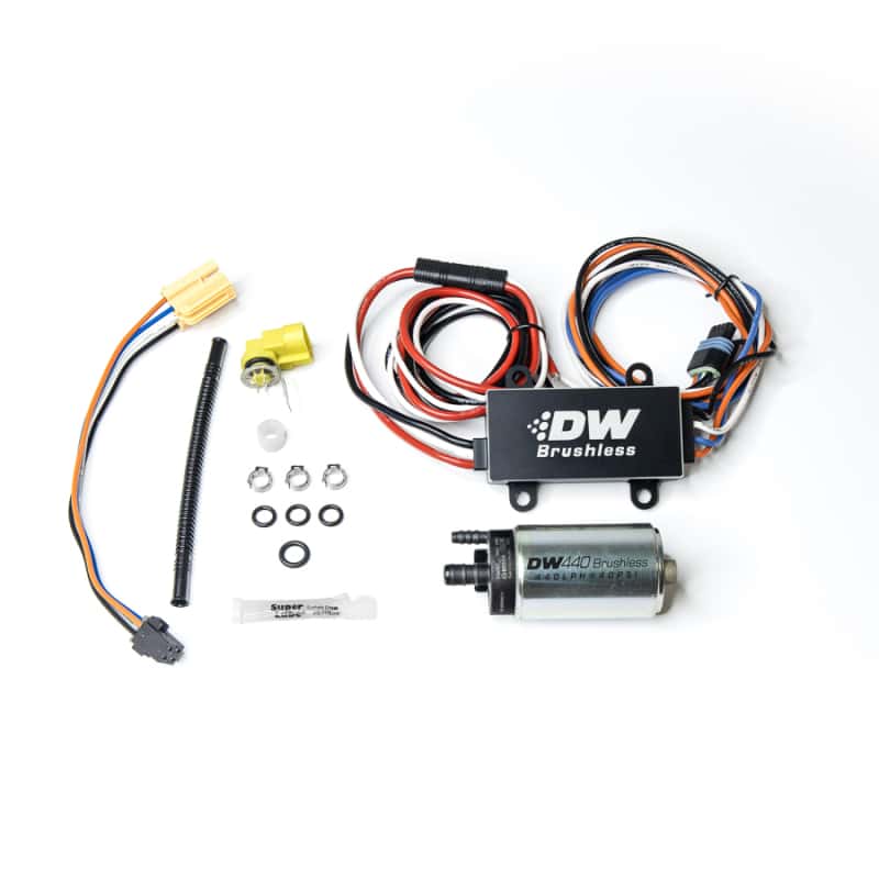 DeatschWerks — DeatschWerks 16+ Chevy Camaro 440lph In-Tank Brushless Fuel Pump w/9-0902 Instl kit/C102 Controller
Fuel Pumps - view 1