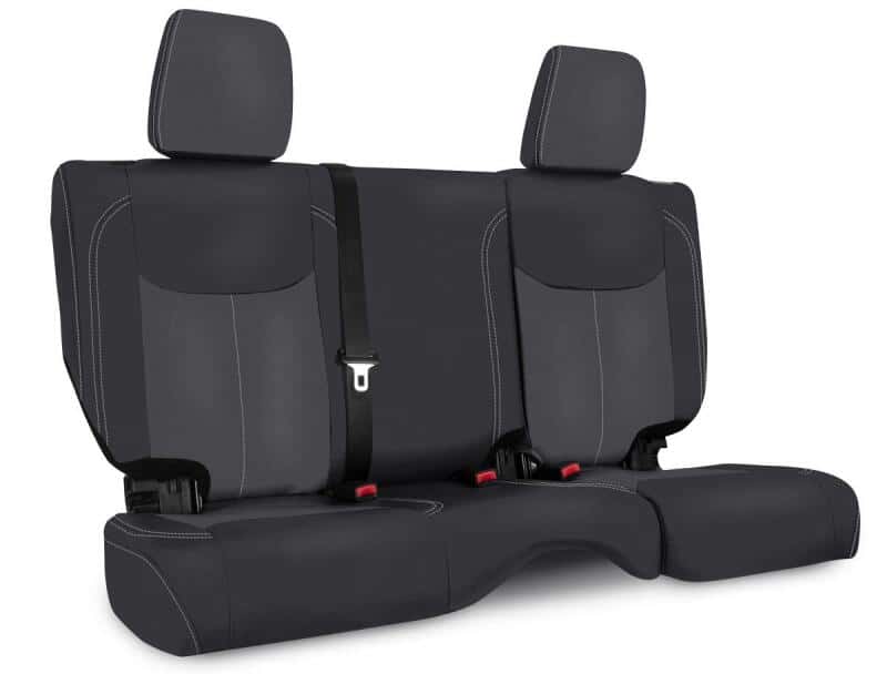 PRP Seats — PRP 13-18 Jeep Wrangler JKU Rear Seat Cover/4 door - Black/Grey
Seat Covers - view 2