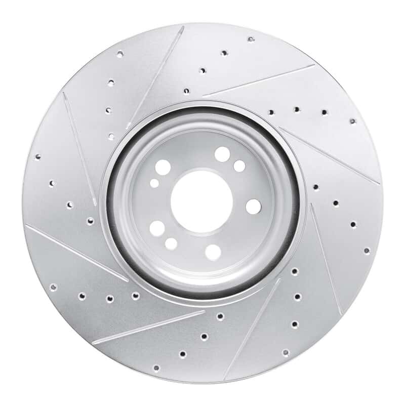 R1 Concepts — R1 20-26 Mercedes-Benz GLE450e Front Right Drilled & Slotted Silver Brake Rotor
R1 Brake Rotor Drill - view 5