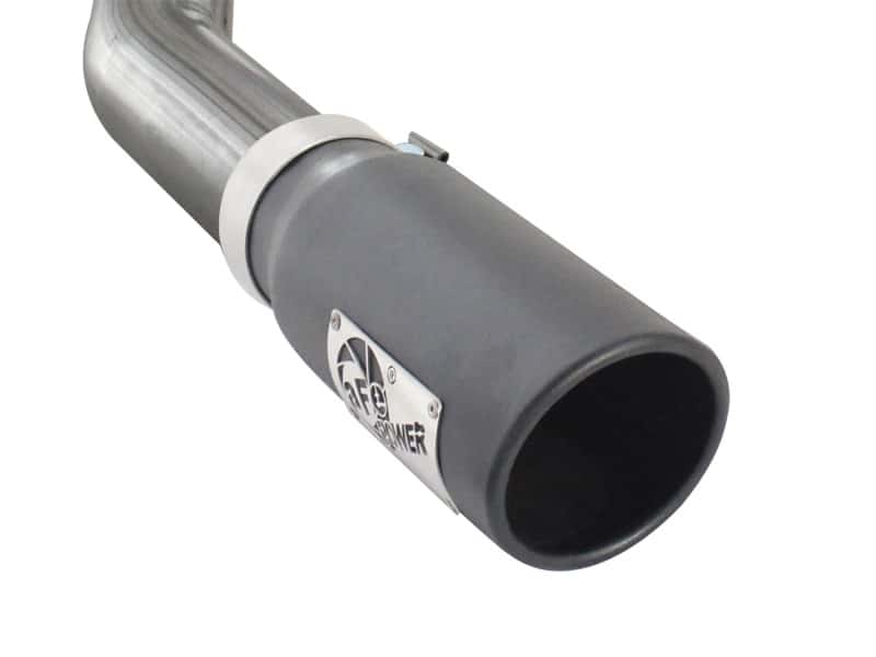 aFe — aFe MACHForce XP Exhausts Cat-Back SS 409 EXH Wrinkle Black CB Ford F-150 11-12 V6-3.5L (tt)
Cat-Back Exhaust - view 2