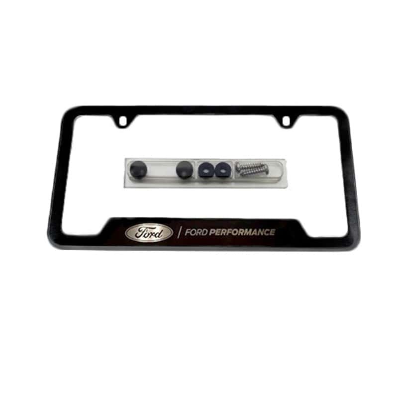 Ford Racing — Ford Racing Stainless Steel Ford Performance License Plate Frame - Black - view 2