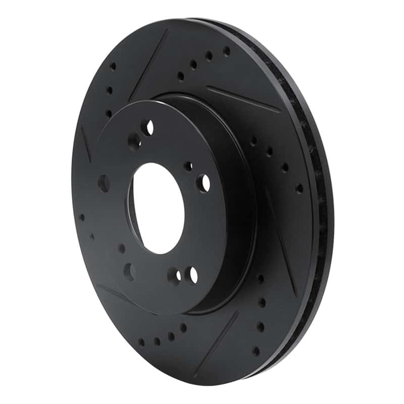 R1 Concepts — R1 12-15 Acura ILX Front Left Drilled & Slotted Black Brake Rotor
R1 Brake Rotor Drill - view 2