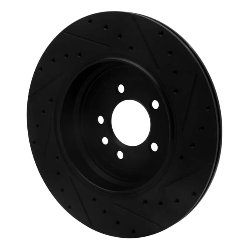 R1 Concepts — R1 10-13 Land Rover Range Rover Sport Rear Left Drilled & Slotted Black Brake Rotor
R1 Brake Rotor Drill - view 4