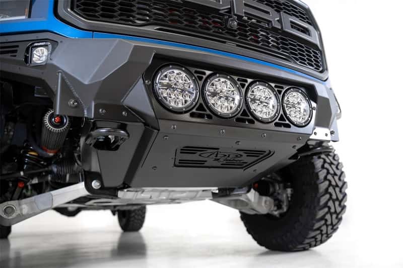 Addictive Desert Designs — Addictive Desert Designs 17-20 Ford F-150 Raptor Bomber Front Bumper w/ 4 Rigid 360 6in Round Mounts
Bumper- Front
Bumpers - view 4