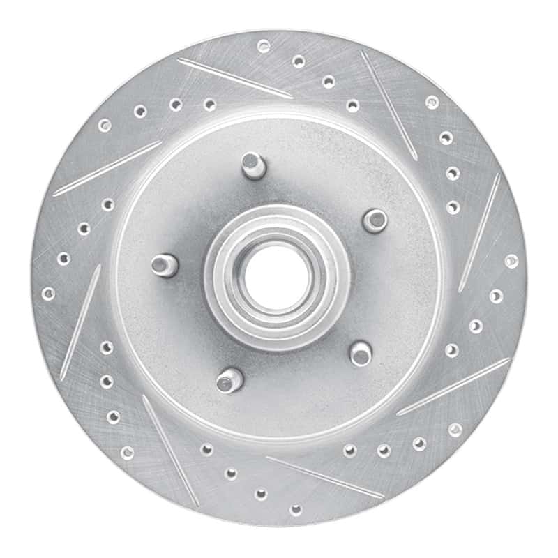 R1 Concepts — R1 97-00 Ford F-150 RWD Front Right Drilled & Slotted Silver Brake Rotor
R1 Brake Rotor Drill - view 1