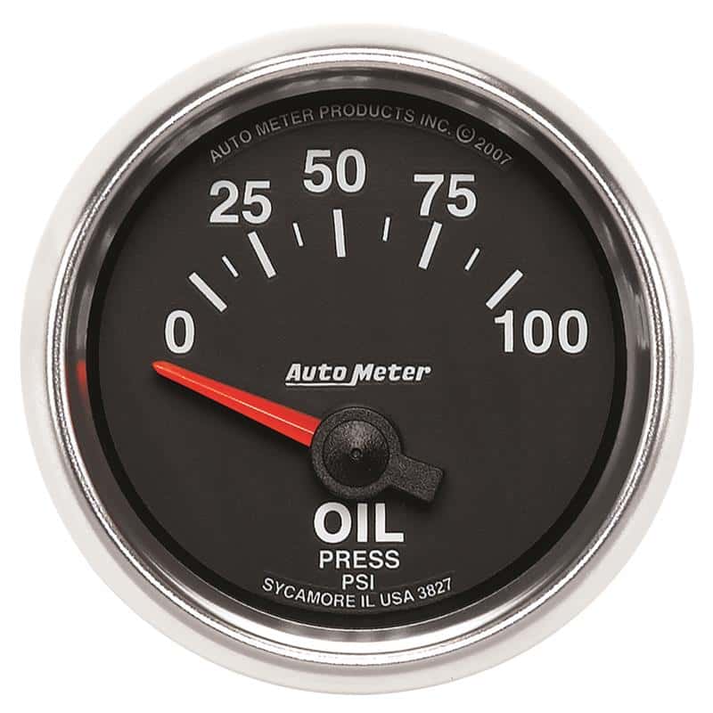 AutoMeter — Autometer GS 0-100 PSI Short Sweep Electronic Oil Pressure Gauge
2-1/16" OIL PRESS, 0 - view 2