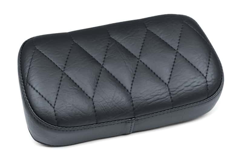 Mustang Motorcycle — Mustang 14-21 Indian Chieftain,Chief,Dk Horse,Rdmaster,Vintage Passenger Backrest w/Stitch - Black - view 1