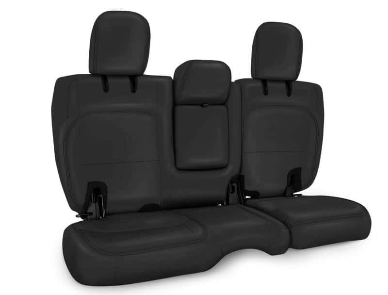 PRP Seats — PRP 2018+ Jeep Wrangler JLU/4 door Rear Bench Cover with Leather Interior - All Black
Seat Covers - view 2