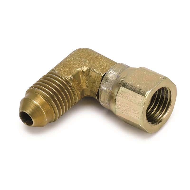 AutoMeter — Autometer -4AN Elbow Fitting - 90 Deg w/ Swivel Nut
FIT ST SWIVL 90 -4AN - view 2
