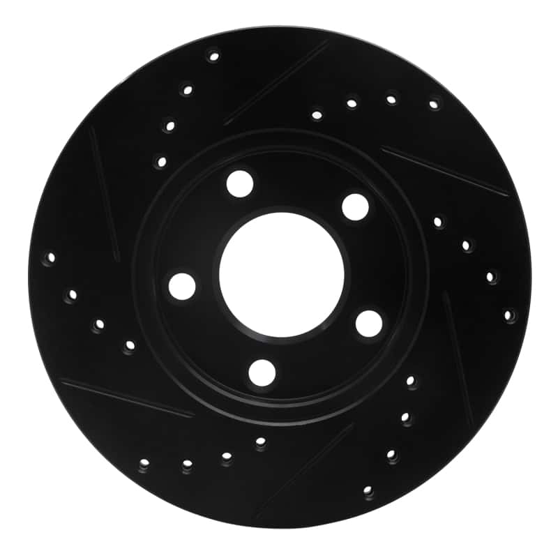 R1 Concepts — R1 94-04 Ford Mustang Front Right Drilled & Slotted Black Brake Rotor
R1 Brake Rotor Drill - view 5